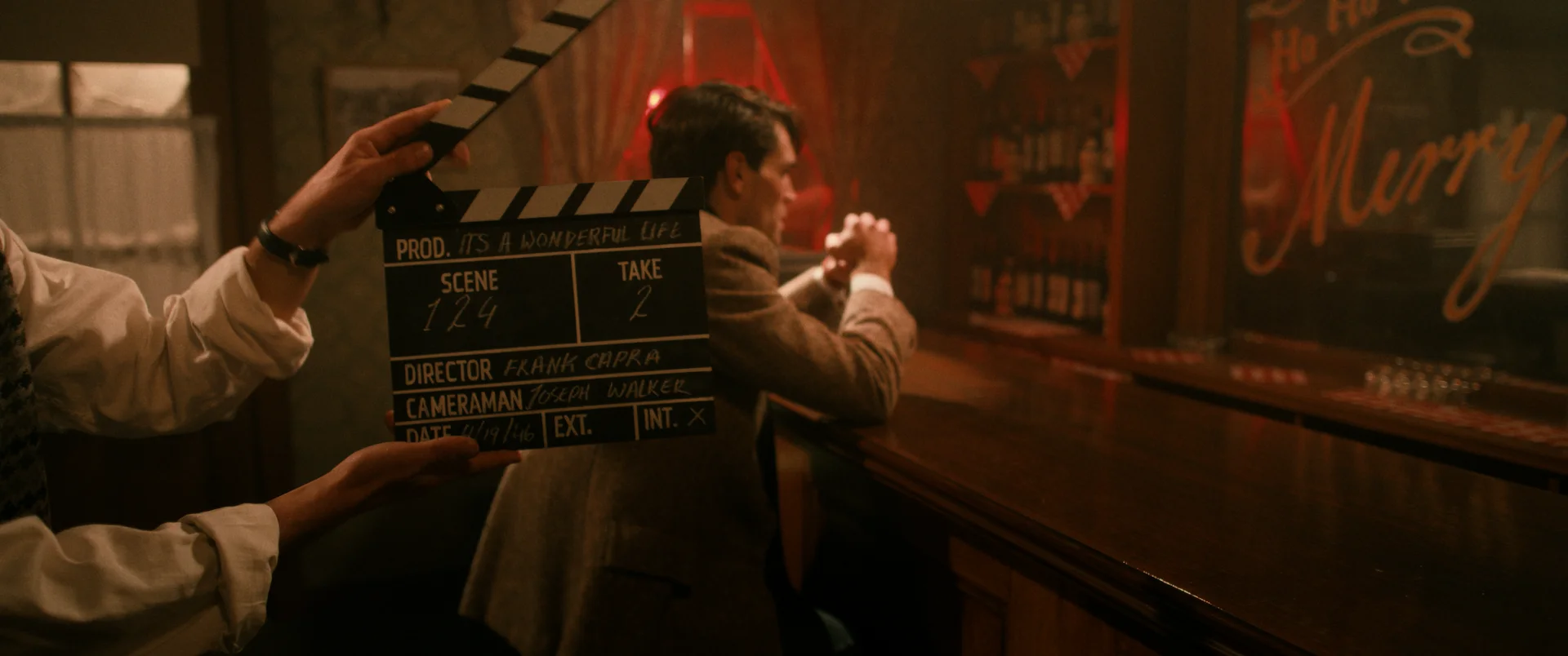 KJ Apa on the recreated It's a Wonderful Life set in JIMMY.